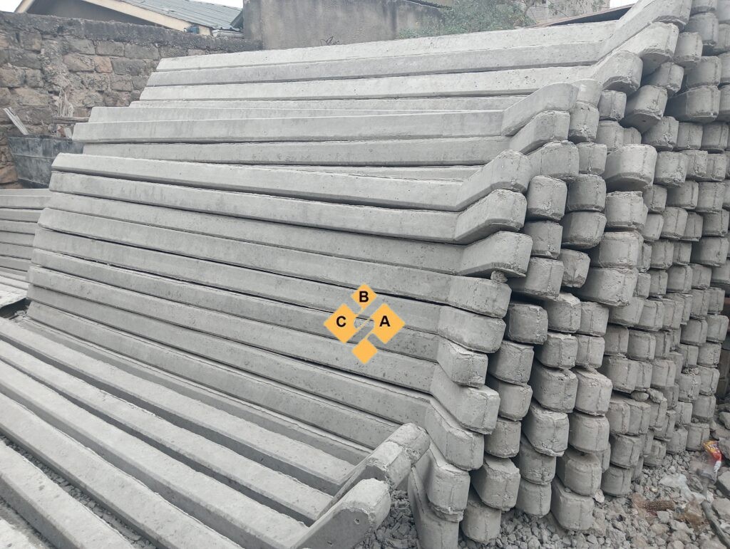 Precast Concrete Post 150mmx150mm (Curved) 8ft
